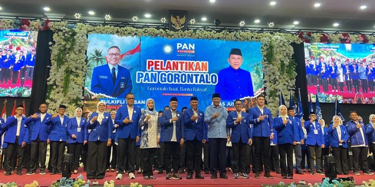 PAN Gorontalo Resmi Dilantik, Zulhas Ajak Kader Jaga Kekompakan Demi Pembangunan Daerah