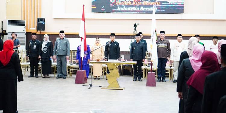 Suasana pelantikan Kepala Sekolah oleh Wawali Kota Gorontalo, Indra Gobel, pekan kemarin. (Foto: Prokopim)