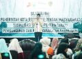 Wakil Wali Kota Gorontalo, Indra Gobel ketika memberikan sambutan pada kegiatan silaturahmi dengan warga Kelurahan Bulotadaa Timur, Kecamatan Sipatana, Senin (6/7/2026). (Foto: Prokopim)