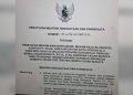 Tangkapan layar Peraturan Menteri Kebudayaan dan Pariwisata tahun 2010 nomor PM.10/PW.007/MKP/2010.