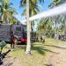 Kendaraan water cannon disiagakan untuk mengantisipasi adanya kebakaran yang ada di lingkungan masyarakat.