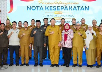 Gubernur Gusnar Ismail Melakukan Kerja Sama dengan BNN Provinsi Gorontalo