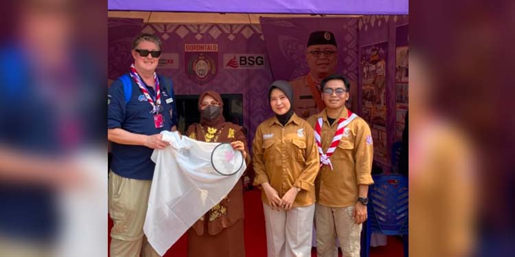 Karawo Jadi Magnet di Jambore Nasional, Cucu Baden-Powell Kepincut Budaya Gorontalo