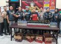 Polsek Kota Utara Sita Puluhan Botol Miras