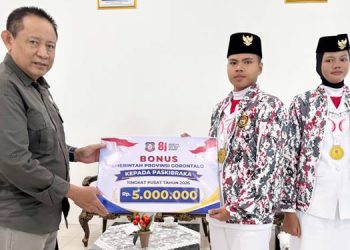 Dua Paskibraka Nasional Gorontalo Diguyur Bonus