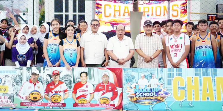 Turnamen Basket 3×3 Antar SMP Berakhir, Spendugo dan MTsN 1 Borong Juara