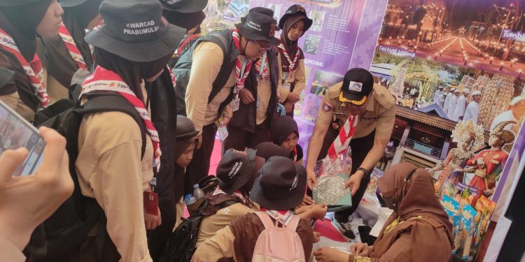 Karawo Bikin Penasaran, Stan Gorontalo Diserbu Pramuka di Jamnas XII Cibubur