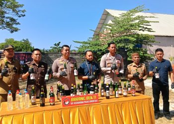 Ribuan Liter Cap Tikus Dimusnahkan, Polres Gorontalo: Operasi Miras Berlanjut