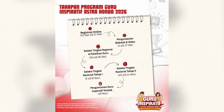 Program Guru Inspiratif 2026, Kesempatan! Honda Ajak Guru di Gorontalo Terlibat