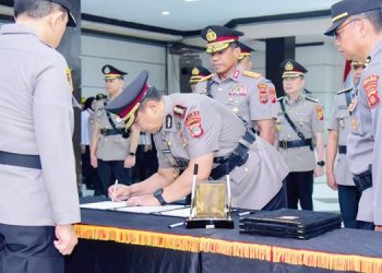 Empat PJU Baru Polda Diminta Berintegritas, Kapolda Tegaskan Harus Mampu Jalanlan Amanah