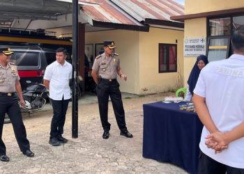 Personel Intelkam Polres Boalemo Ditest Urine