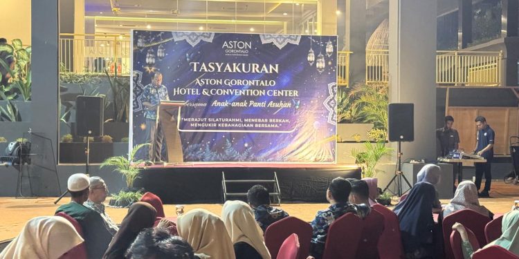 Tasyakuran ASTON Gorontalo, Ratusan Anak Panti Ikut Berbahagia