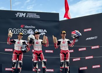 Idemitsu Moto4 Asia Cup 2026, Badly Pebalap Binaan AHM Persembahkan Podium untuk Indonesia