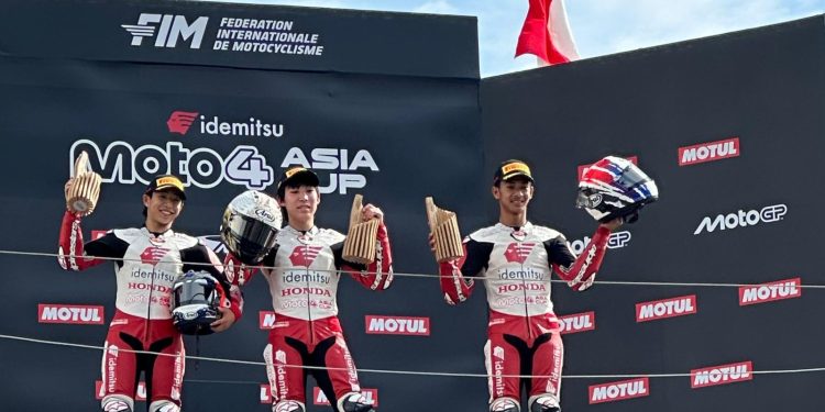 Idemitsu Moto4 Asia Cup 2026, Badly Pebalap Binaan AHM Persembahkan Podium untuk Indonesia