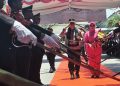 Usai Mopotilolo, Irjen Pol Nurworo Danang Disambut Pedang Pora di Mapolda Gorontalo 