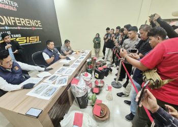 Polda Gorontalo Sita Emas dan Merkuri di Lokasi PETI, Dua Orang Jadi Tersangka