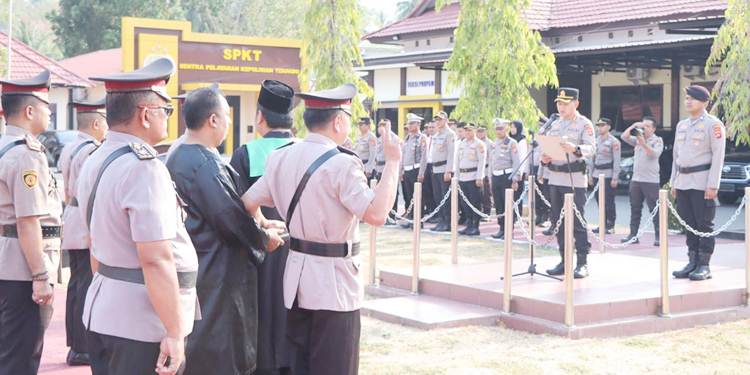 Delapan Jabatan Strategis di Polres Bonbol Berganti